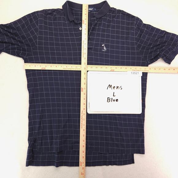 Polo Golf Ralph Lauren Collared Short Sleeve Polo Shirt Mens Size Large L Blue - Picture 6 of 10